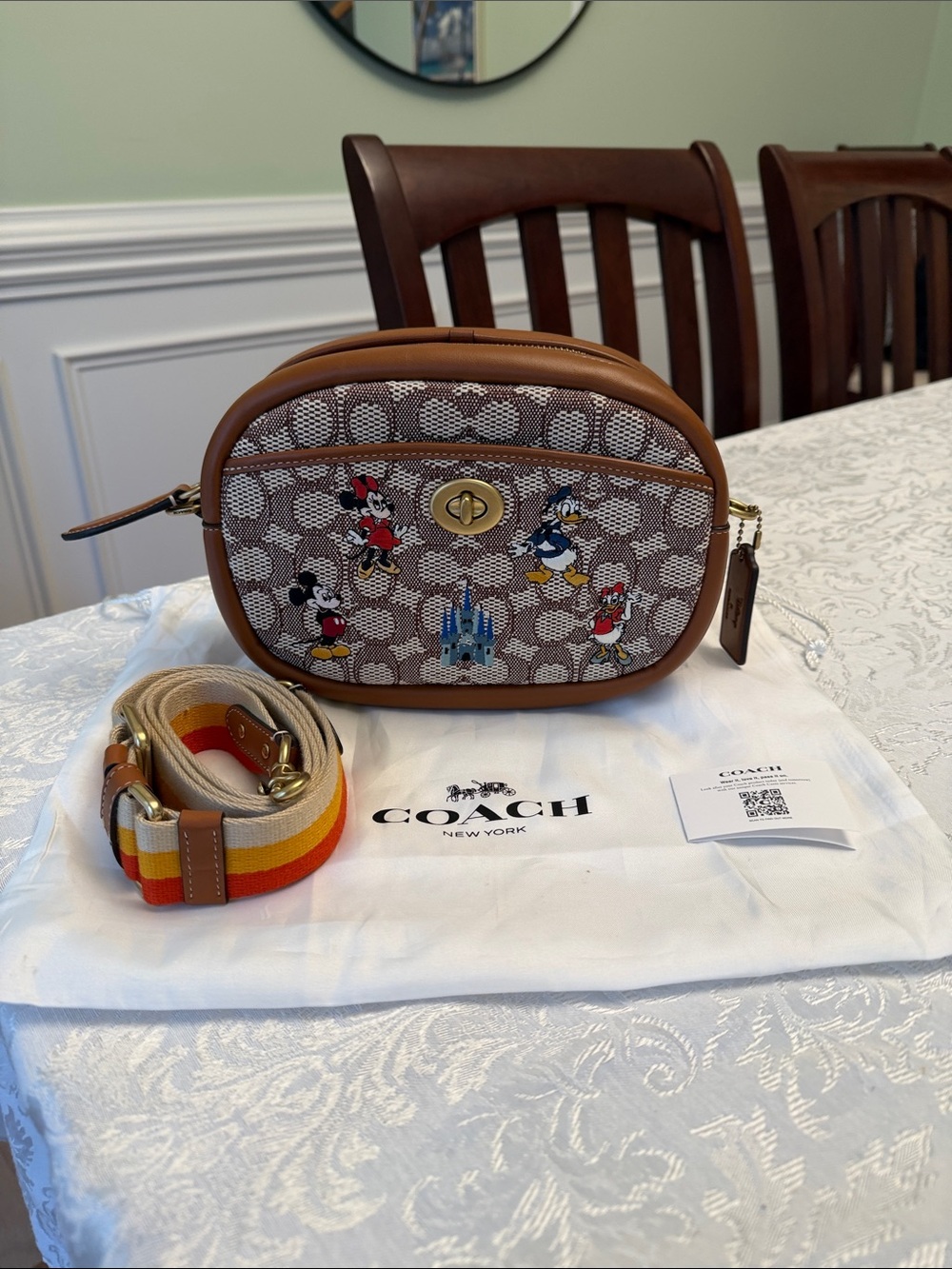 Coach X Disney Signature Textile Jacquard 50th Anniversary bag